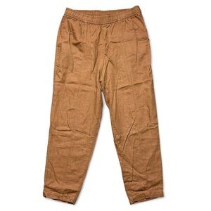 Old Navy Brown Tan Linen Blend pants Women’s Size Medium